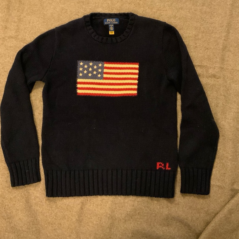 Polo by Ralph Lauren Kids Sweater with Flag Design
